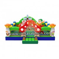 Children new style Gnomeo playground /indoor inflatable playground/ children play theme inflatable bounce park factory price