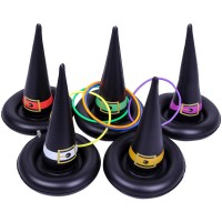 Inflatable Witch Hat Ring Toss Game Temporary Tattoos for Kids Christmas Halloween Party