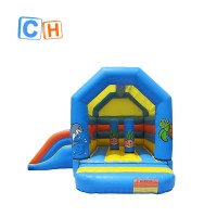 Factory price inflatable bounce house rental cheap marine inflatable bouncer with slide outside