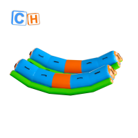 Customized inflatable floating game for summer, inflatable seesaw for sale