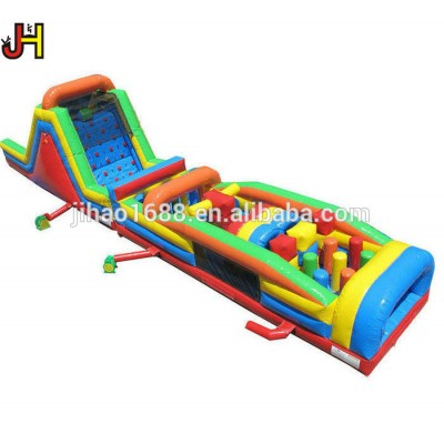 Outdoor Sports Game Challenge Obstacle Run Inflatable Obstacle Course For Sale