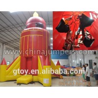 2016 New HOT party supply inflatable adventure parachute game; Inflatable rocket parachute game for sale