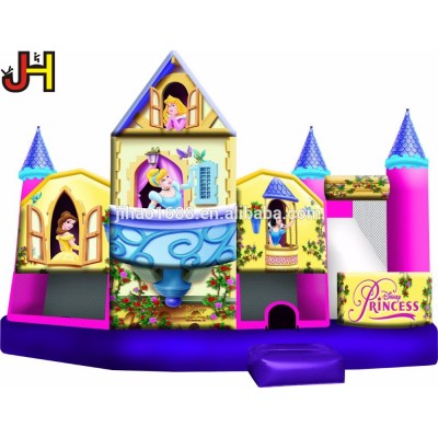 Inflatable Princess Bouncer Castle 5 in 1 With Dry Slide Combo Princess Jumping