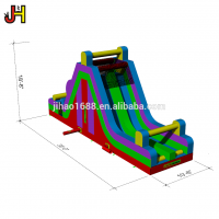 Inflatable Rock Climb Obstacle Slide Inflatable Obstacle Course With Slide For Kids